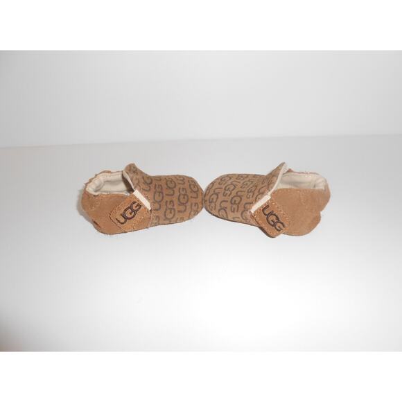 UGG Chestnut Baby Logo Pre-walker Roos Booties - Picture 9 of 16